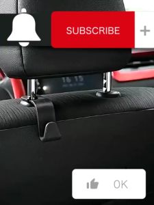 SN 4 PCS Gantungan Jok Mobil Seat Organizer Storage Single Hook Gantungan Barang Kursi Mobil - Gantungan Jok Mobil Headrest Seat Hanger Tas Hook Hanger