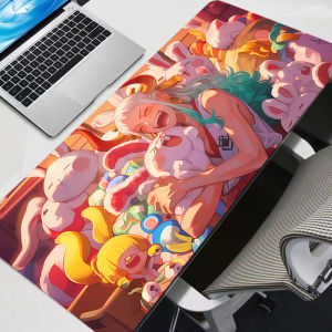 Bandai | Anime One Piece Mouse Pad Luffy Zoro Straw Hat Crew Print Non-Slip Rubber Desk Mat Waterproof Gaming Laptop Mousepad