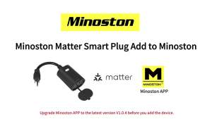 Minoston Matter Outdoor Smart Plug WiFi Heavy Duty Plug-in Outlet IP65 Waterproof Compatible with Alexa Apple Home SmartThings Home Smart Life Remote Control 15Amp Black (MP22M)