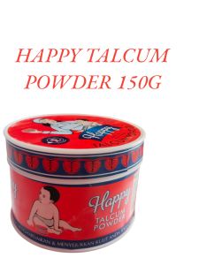 HAPPY TALCUM POWDER 150G/ Bedak HAPPY untuk bayi dan balita