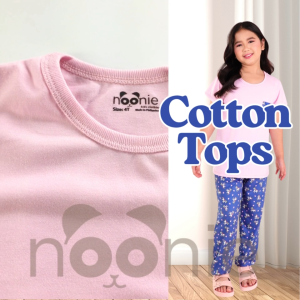 Noonie - Girls / Plus Terno (2-16Y) - Cotton T-shirt & Pajama Set - Sleepwear Terno outfit for kids PLUS SIZE CHUBBY