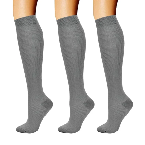 Copper Compression Socks for Women 3 Pairs Circulation Support Best for Running Athletic Travel Nurse Pregnancy Daily Use