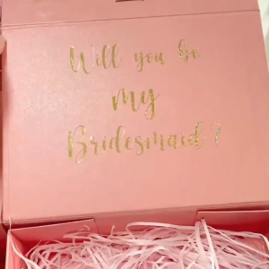 Premium Magnetic Gift Box with Ribbon Suitable for Bridesmaid Gift - 23 x 17 x 7 cm
