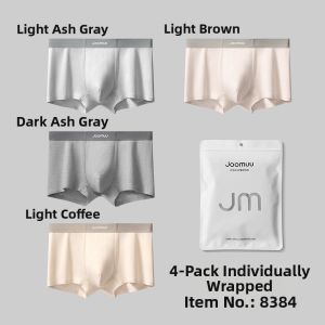 Joomuu | Ice Silk No Trace Breathable Antibacterial Mens Underwear Boxer Briefs
