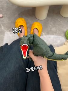 Tiktok Dinosaur Toys for Kids Press Dinosaur with Sound Swing Head and Tail Bite Action Figures Jurassic Park Tyrannosaurus Rex Simulated Dinosaur Sound Roar Christmas Hallows Gifts