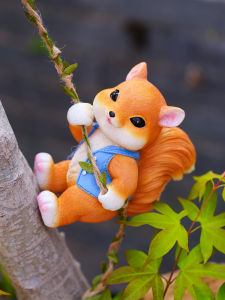 Đáng Yêu Sóc Leo Cây Thân Ống Dễ Thương Vườn Chậu Cây Trang Trí Treo Tường Miếng Cho Sân Ngoài Trời Ban Công