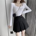 Chân váy xếp ly bản to cạp 4 cúc, chân váy tennis siêu xinh dễ mix. 
