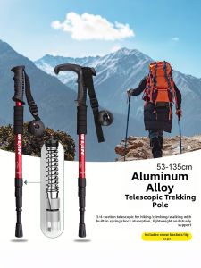 NIGESI | Hiking Gear Set Aluminum Telescopic Trekking Pole