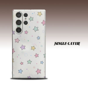 Pastel Star For Samsung Galaxy S26 S25 S24 A56 A36 Dual Layer Luxury Fashion Full Lens Protective Case