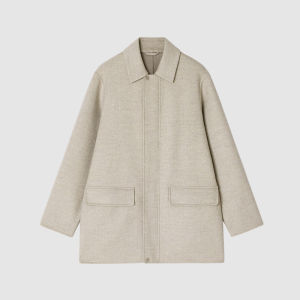 ICICLE | Wool Twill Double Face Turn-down Collar Coat
