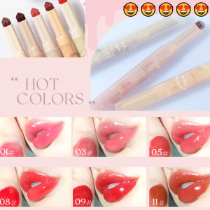 Flortte/FloriaS แท่งรักจูบแรกปากกาลิปสติกกระจกลิปสติกกลอสลิปสติกลิปเคลือบริมฝีปาก