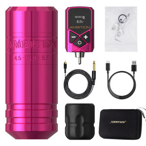 AMBITION | Ambition Torped 36 Stroke 4.5-5.0-5.5mm Brushless Motor Rotary Tattoo Pen Powerful Machine RCA Wireless Kuark 2400mAh Battery