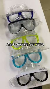 Kacamata Scuba Mask Snorkel Diving Set Tempered Glass 7070