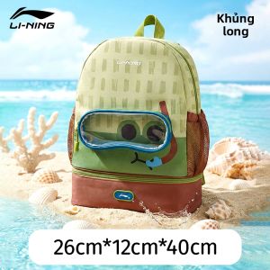 Li-Ning | Balo Bơi Phân Loại Ẩm Khô Cho Trẻ Em Chống Thấm Nước