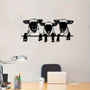 CIFbuy | CIFbuy Iron Sheep Wall Decor Rustproof Farm Animal Silhouette Vintage Country Pastoral Home Art