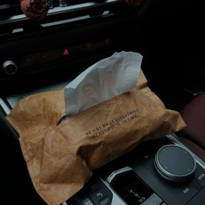 Nordic Style Waterproof Dupont Paper Leather Tissue Holder Wall Mounted Car Home Hotel Restaurant Drawer Box Organizer