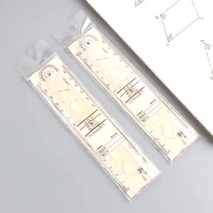 🔥chageey👍 Creative Acrylic Straight Ruler Transparent Folding Ruler Simple Scale Student Drawing Ruler