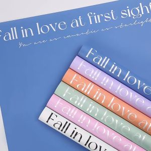 [20pcs] Flower Wrapping Paper Bouquet Fall In Love At First Sight Waterproof Florist Gift Wrap Pembalut Bunga Kertas Box