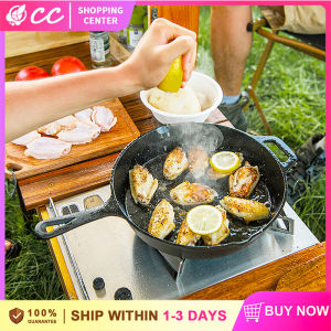 Multiple Specifications Fried Roasted One-piece Casting Wok Single Handle Non-stick Frying Pan Suitable To Any Stoves Outdoor Household Flat Skillet
