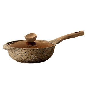 AMERCOOK | Granite Coated Non-Stick Deep Frying Pan
