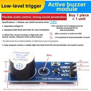 Risym | Active Passive High Low Level Trigger Buzzer 5V