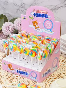Rainbow Lollipops 12g Boxed Colorful Snacks High Aesthetic Childrens Holiday Gifts Small Candy Stick Sweet Treats