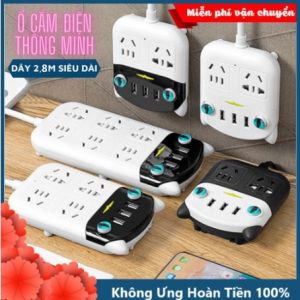 Ổ cắm an toàn điện thông minh USB đa chức năng siêu chống va đập ổ cắm điện chống cháy nổ công suất cao cho gia đình