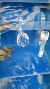 Aquatic Mini Glass Lily Pipe Protein Skimmer Inflow and Outflow for Mini Nano Tank Filter System for Fish Tank Accessories