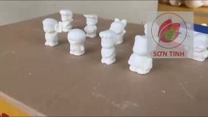 Tô Tượng Thạch Cao Doraemon Đô Rê Mon Doremon Nobita Chaien Xeko Không Kèm Màu Cọ