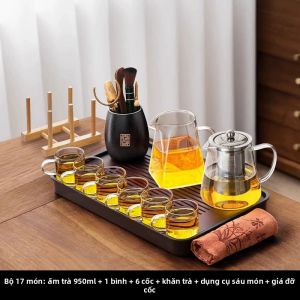 PAKCHOICE | Bộ Ấm Chè Thủy Tinh Cao Cấp