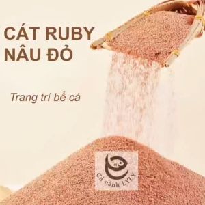 Cát RUBY thủy sinh nâu đỏ vật liệu lọc trải nền trang trí bể cá hồ thủy sinh tiểu cảnh siêu đẹp