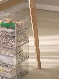 Drawer Light Luxury Transparent Acrylic Stackable Dust-proof Large Capacity Storage Box
