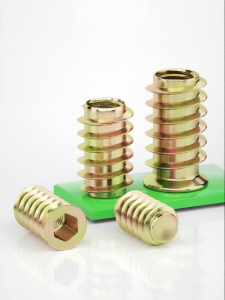 GUWANJI | Countersunk Hex Drive Inside-Outside Thread Pre-buried Nut Woodworking Connection Piece M6-M10