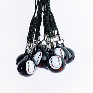 Cartoon Couple Keychain Car Key Pendant Totoro No Face Man Little Bell Shape Pendant Cinnamoroll Babycinnamoroll Mobile Phone Pendant