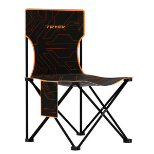 TRY&V | Foldable Portable Fishing Chair Thick Seat Camping Moon Chair