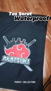 Tas serut - Stringbag Motif logo Anime 100% Waterproof (ANTI AIR)
