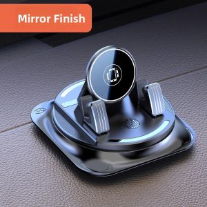 MONLEYTA | German Car Mounted Phone Holder 2025 New Suction Type Dashboard Center Console Retractable Navigation Stand For Vehicles