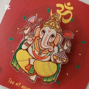 Griptok พระพิฆเนศ พวงกุญแจพระพิฆเนศ พวงกุญแจหินนำโชค Evileye พวงกุญแจอะคริลิคลายการ์ตูนพระพิฆเนศ ที่ติดโทรศัพท์ ที่ติดมือถือ ที่ติดหลังโทรศัพท์ ตัวติดมือถือ เสริมโชคลาภ ความสำเร็จ ค้าขายร่ำรวย