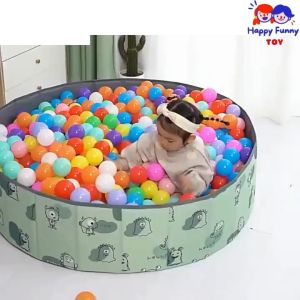 TOY 😊พร้อมส่ง💯ลูกบอลสี ลูกบอลพลาสติก 100pcs ลูกบอลปลอดสารพิษ (มอก.ปลอดภัย 100%) บ้านบอล บ่อบอล บอลสี บอลเด็ก สระบอล ของเล่นเด็ก