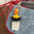 3Pcs New Keyboard Fidget Toy Yellow Chick Keyboard Keychain Creative Scream Chicken Press Button Keychains Fun Stress-relieving Toy. 