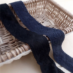 Wide 4.5cm Pure Cotton Lace Hem Trim Blue Skirt Sleeve Decoration Material China Made Home Fabric Sewing DIY Accessories