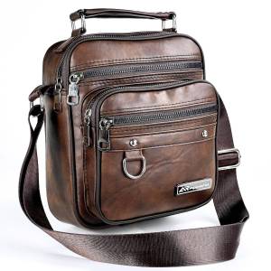 AR Apparel Slingbag PU Leather 9 Inch Office 5.0 Exclusive Tas Selempang Pria