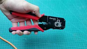 AMPCOM RJ45 Crimping Tool Ethernet Network LAN Cable Crimper Cutter Stripper Plier 8P RJ45 6P RJ12 RJ11 for Modular Connector