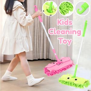 Children Cleaning Activity Play Set Kids Pretend Play Broom Mop Toys Educational Childrens Kit