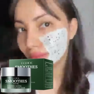 EELHOE Green Tea Clay Mask มาส์กหน้าสกัดชาเขียว ช่วยทำความสะอาดผิวล้ำลึกอาจช่วยลดความมันและรูขุมขนกว้าง ให้ความรู้สึกผิวกระชับหลังใช้