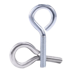 BAIRUITE | Stainless Steel Hoop Screw Closed Eye Hook Screw with Ring Zinc Plated Screw