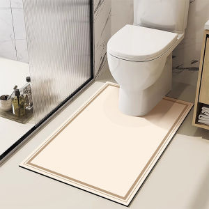 LEKEN | Anti-Slip Water Repellent Easy-Cut Absorbent Toilet Foot Pad
