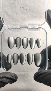 Arias Handmade Press-on Nails | * TWILIGHT GLEAM CAT EYE *