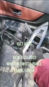 TCS New alza 2022-2025 forged carbon window switch frame panel cover accessories
