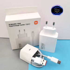 Xiaomi 90W Turbo Charger Fast Efficient Charging Wall Power Adapter 6A Type C Cable For Mi 17 16 15 Ultra POCO F7 X7 X6 Pro K80